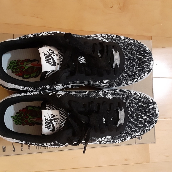 Nike air force 1 flyknit crater size 11 black white oreo men's new - Picture 6 of 10